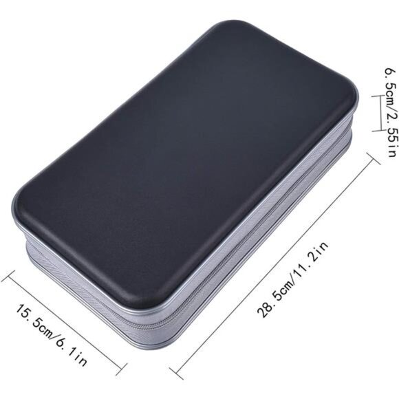 CD Case,96 Capacity CD Holder Hard Plastic CD Storage Wallet Protective - Picture 4 of 7